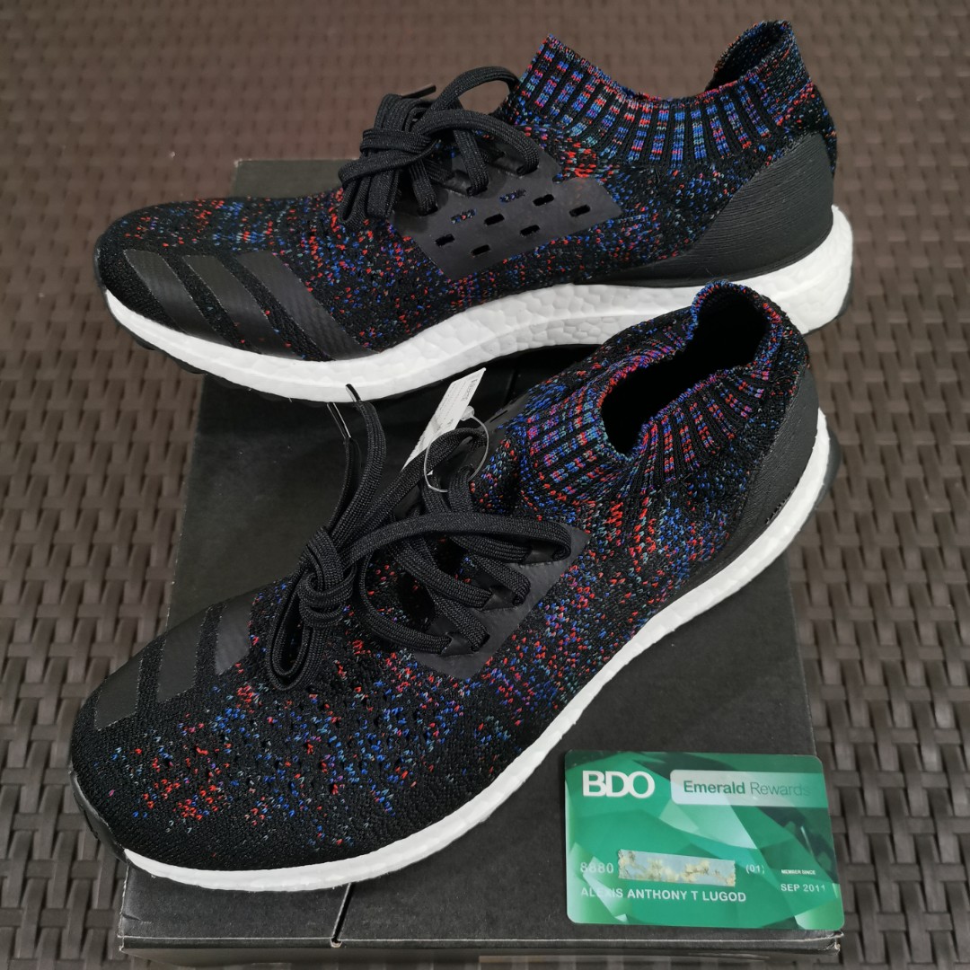 Adidas Ultraboost Uncaged - Core Black / Active Red / Blue - 8, Men's Sneakers on Carousell