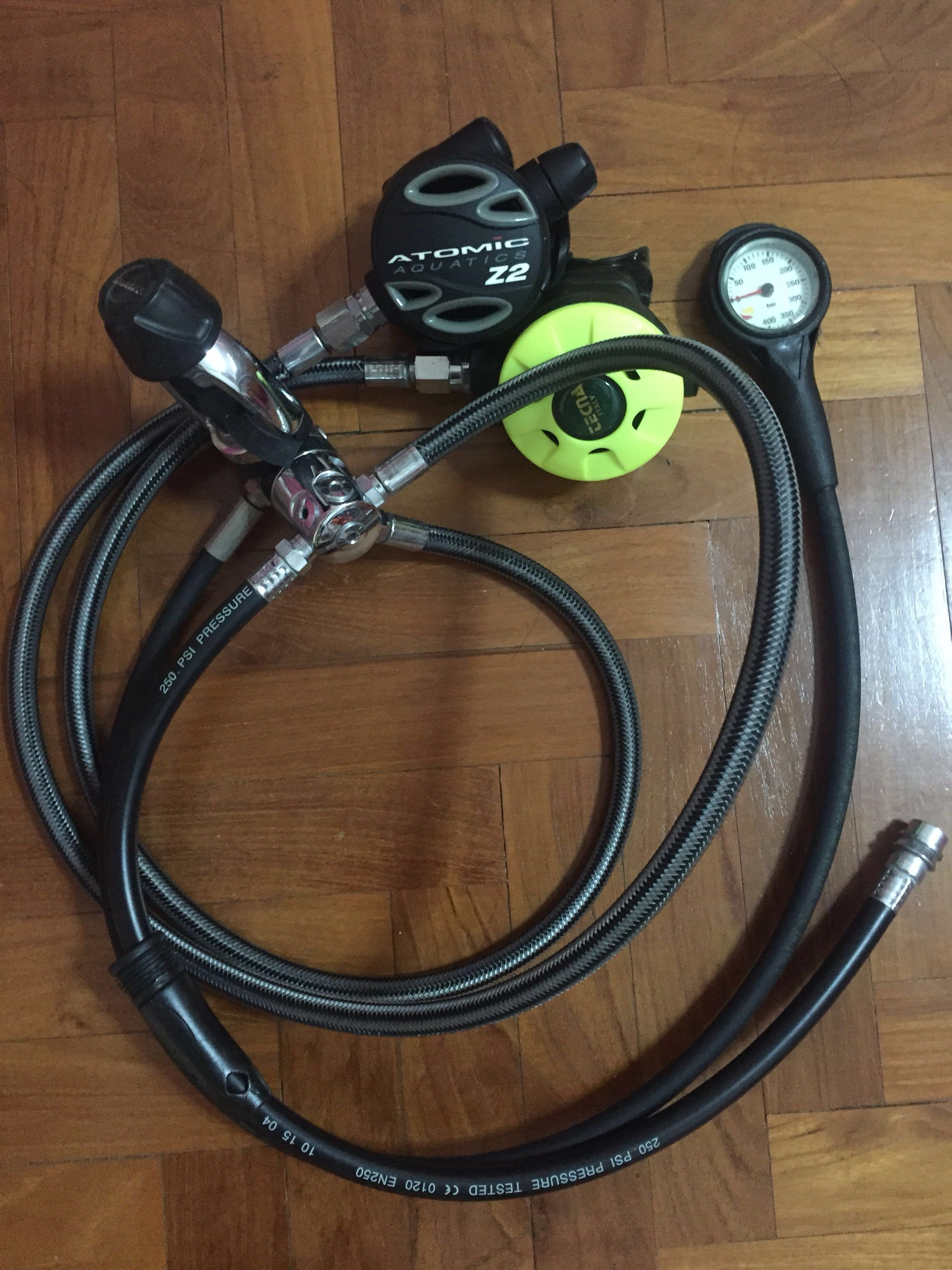 Atomic scuba regulator clearance