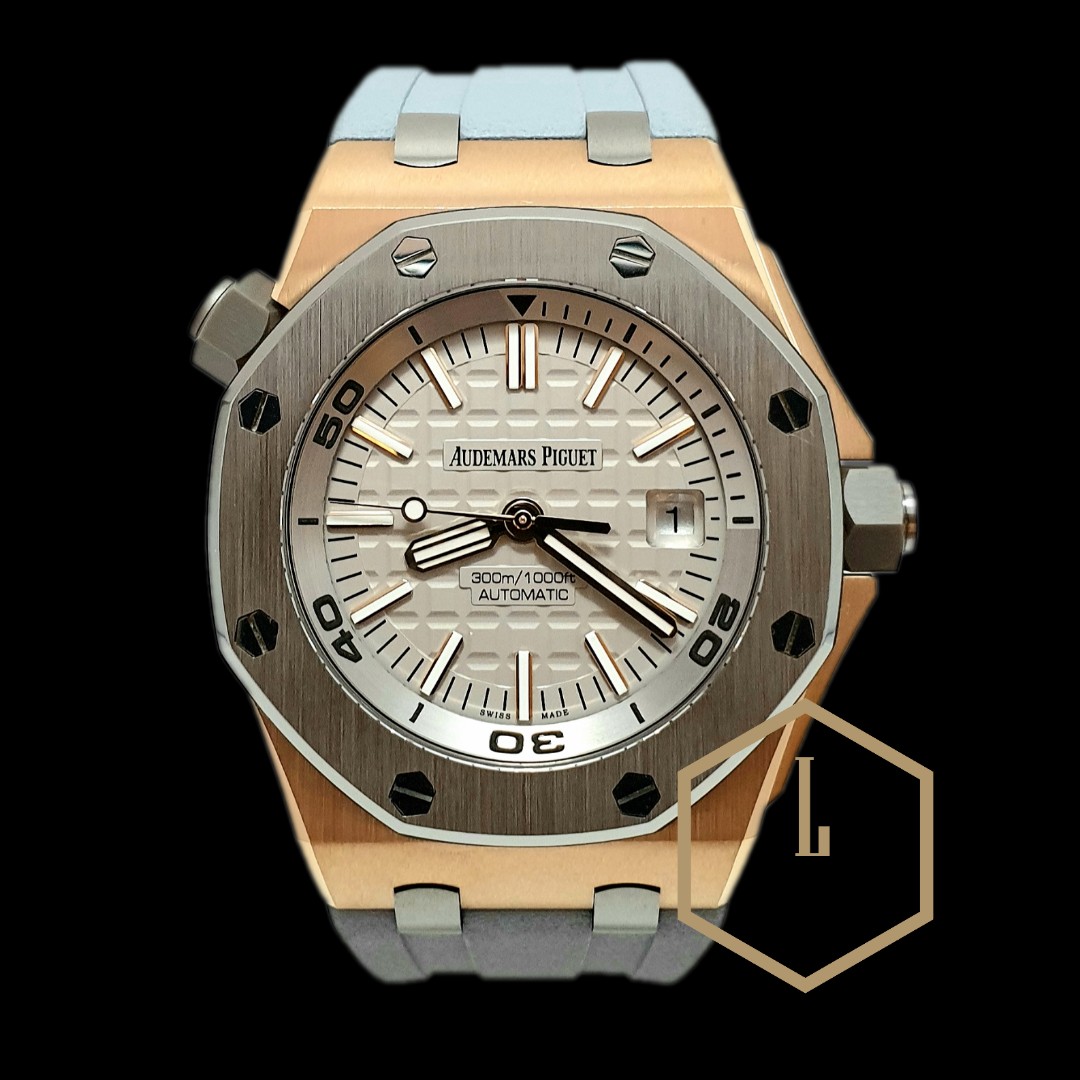 Audemars Piguet Royal Oak Offshore Diver 42mm Rare Limited Edition In 18k Rose Gold Titanium Ref 15711oi Luxury Watches On Carousell