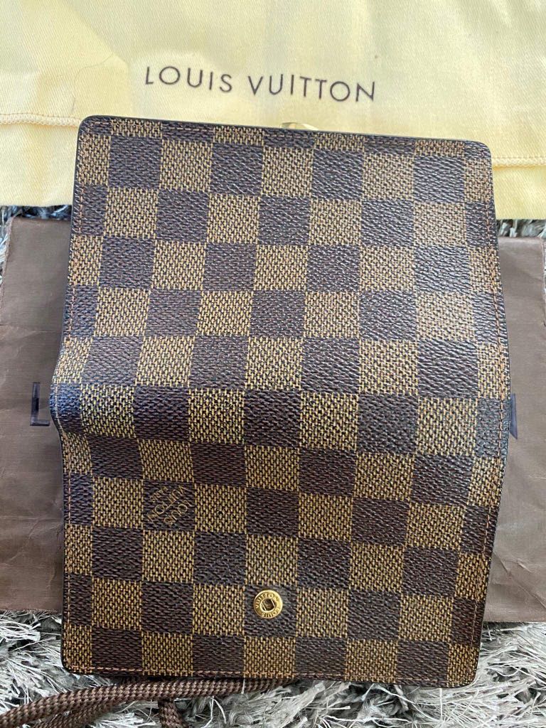 Louis Vuitton Damier Ebene French Kisslock Wallet - A World Of