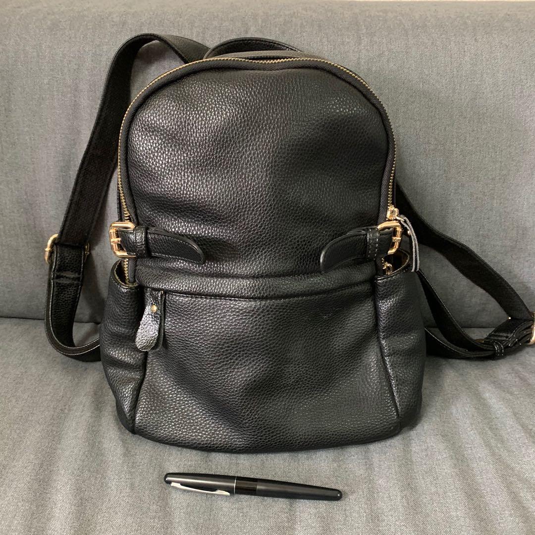 little leather backpack