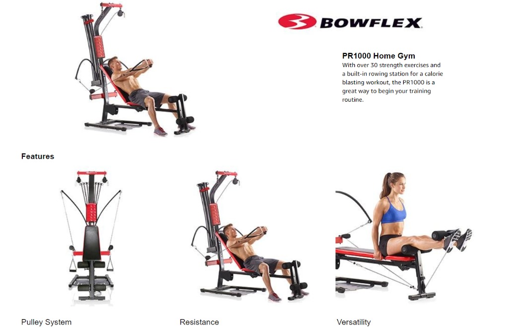 BOWFLEX PR1000 HOMEGYM (Self Assembly), Sports Equipment, Exercise