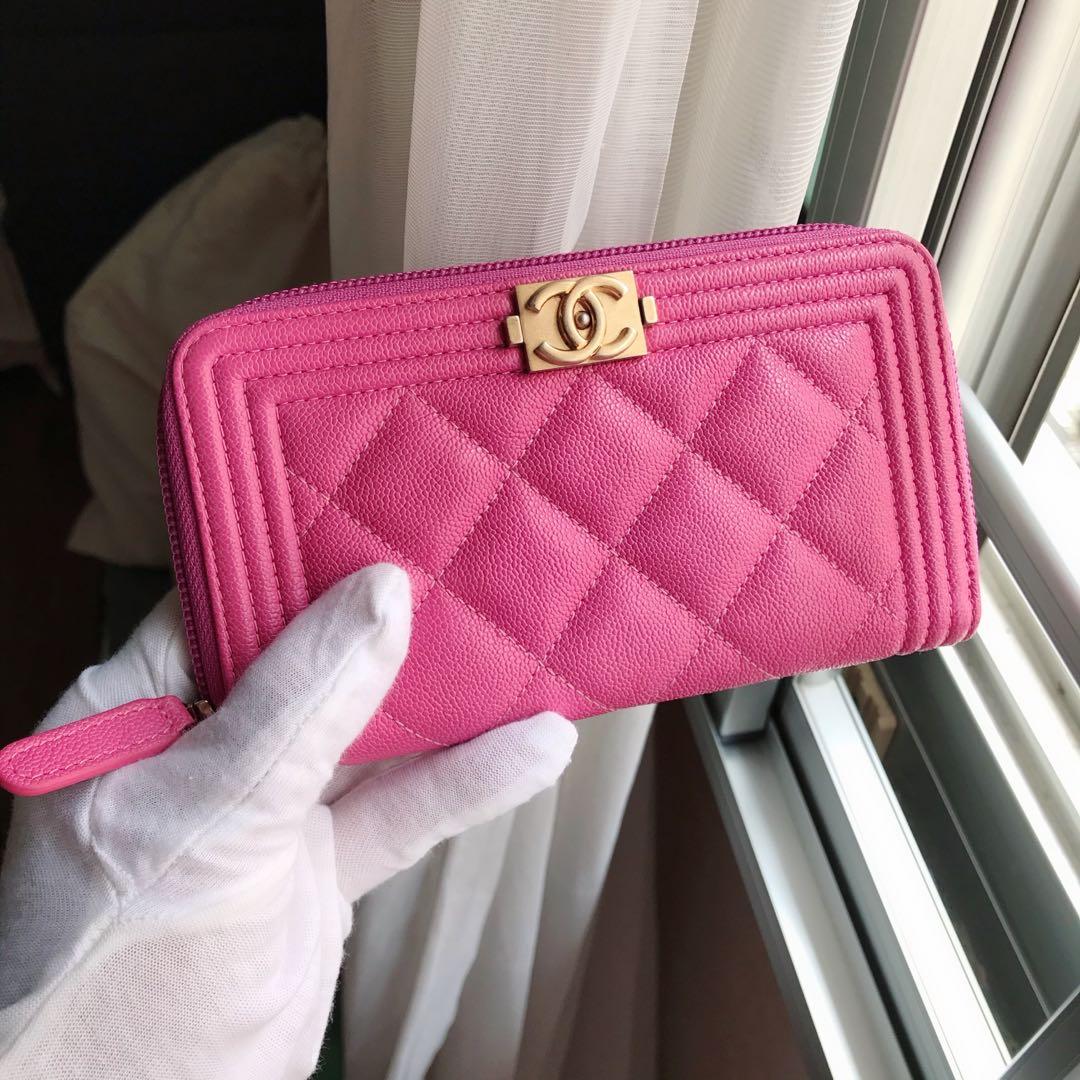 Boy Chanel Zipped Wallet, Women's Fashion, Bags & Wallets, Wallets