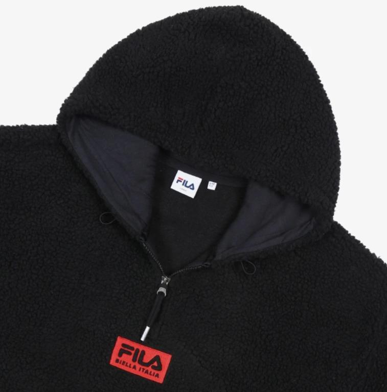 Fila box logo boa hooded t shirt store