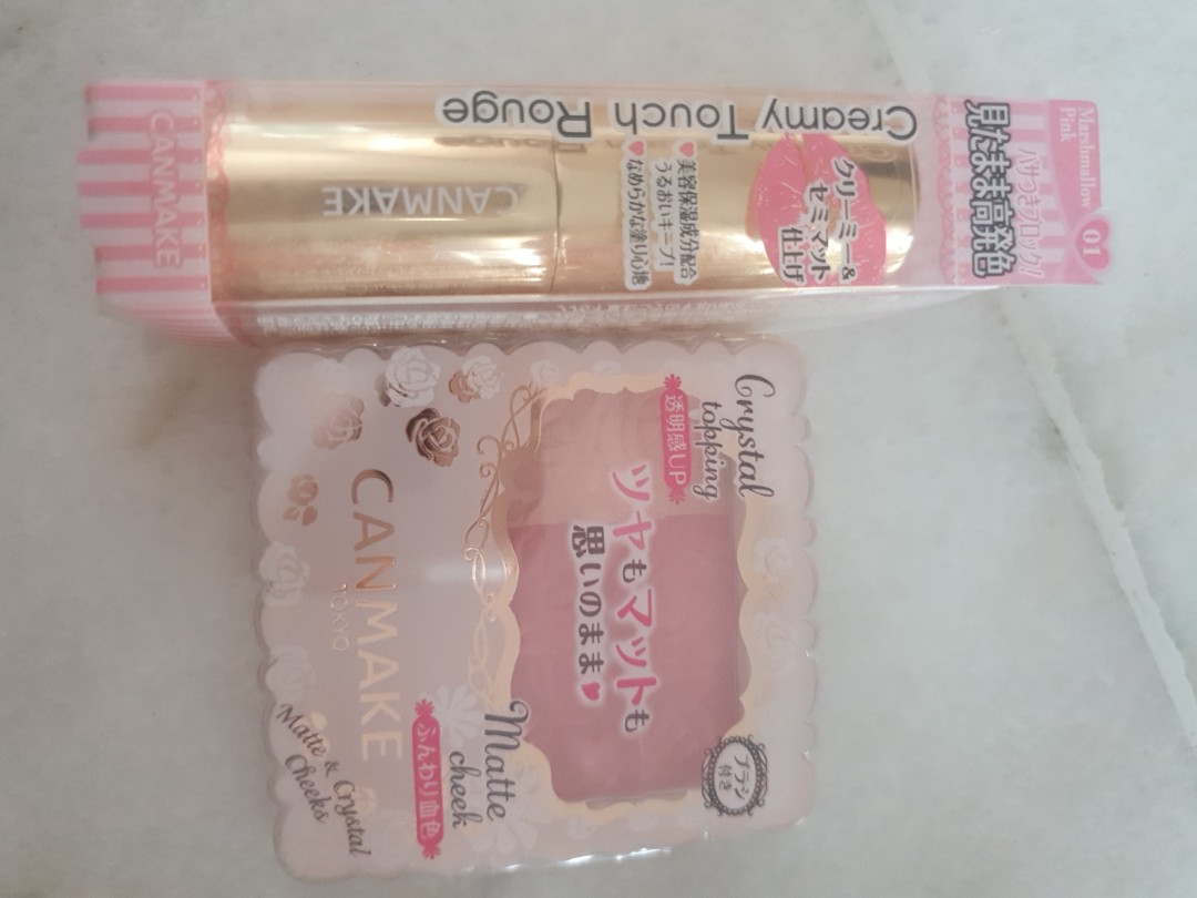 Canmake Rouge lipstick and cheek powder, Health & Beauty, Makeup on