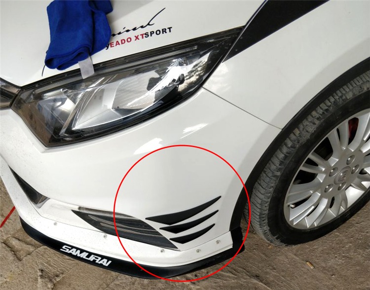 Car front fender side left right carbon fiber racing fender spoilers