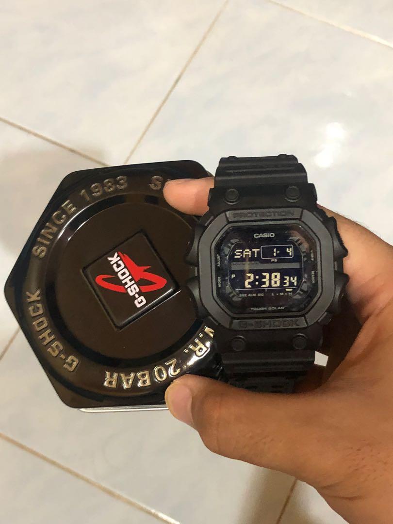 Casio G Shock Black Out Series Black Resin Band Watch Gx56bb 1d Men S Fashion Watches On Carousell
