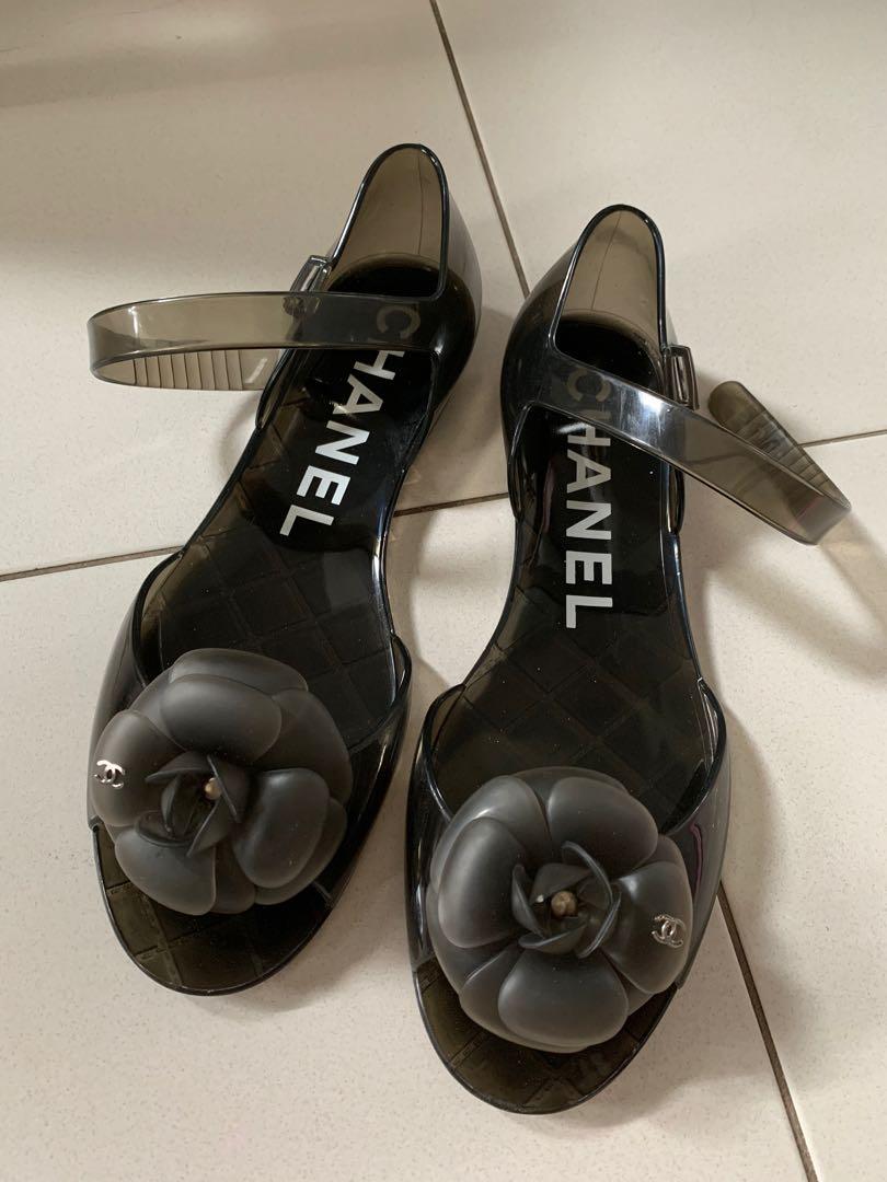chanel jelly shoes