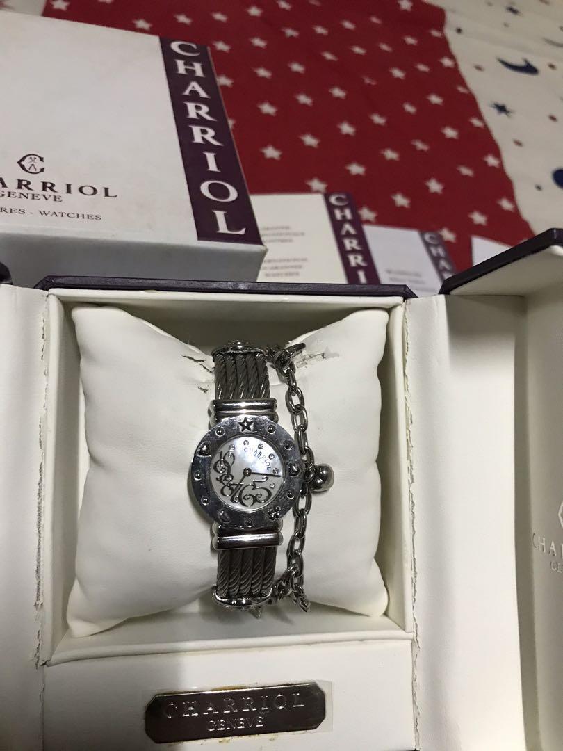 Charriol St. Tropez Ladies Watch (Category: Luxury Watches) located in Quezon City. Submitted by closet_access (Listing ID 271079583, Image 2). Description: ✅ UPDATE: Needs battery replacement and servicing. Selling "as-is-where-is". Message for details. Can negotiate the price, but no-low ballers please! Selling this Charriol St. Tropez that I personally used. Bought this second hand from a friend who said that her mom gifted this from Switzerla