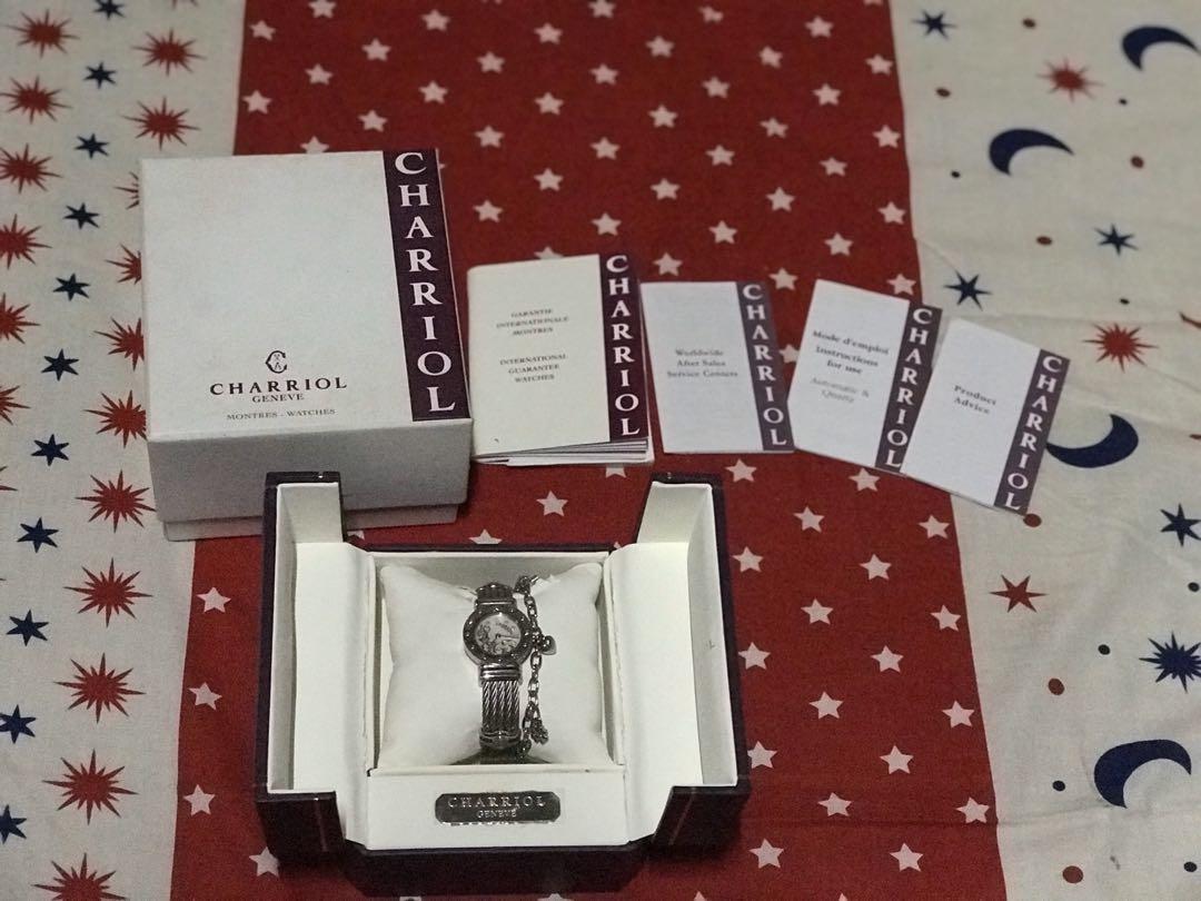 Charriol St. Tropez Ladies Watch (Category: Luxury Watches) located in Quezon City. Submitted by closet_access (Listing ID 271079583, Image 1). Description: ✅ UPDATE: Needs battery replacement and servicing. Selling "as-is-where-is". Message for details. Can negotiate the price, but no-low ballers please! Selling this Charriol St. Tropez that I personally used. Bought this second hand from a friend who said that her mom gifted this from Switzerla