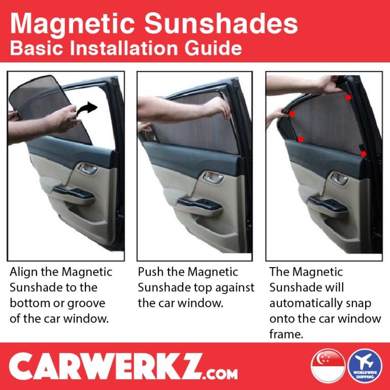 FREE DELIVERY! Magnetic Sunshades for Car Windows! PWP Visors Boot Tray ...