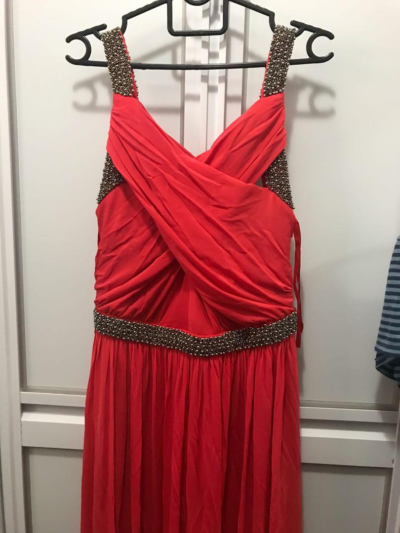 coast red dress