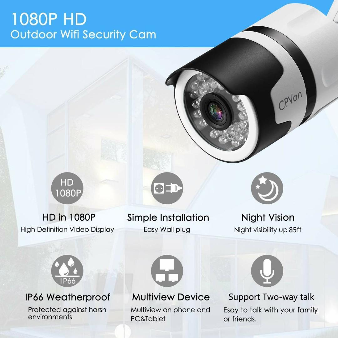 Cpvan outdoor security camera app hotsell