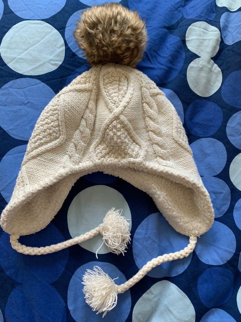 Hanna Andersson Fleece Lined Warm Winter Pom Hat Babies Kids