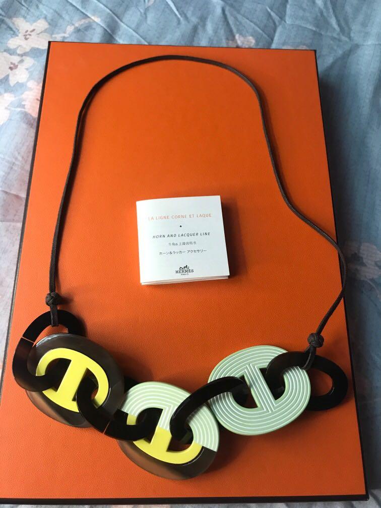 Hermes Horn Necklace, Luxury, Accessories on Carousell