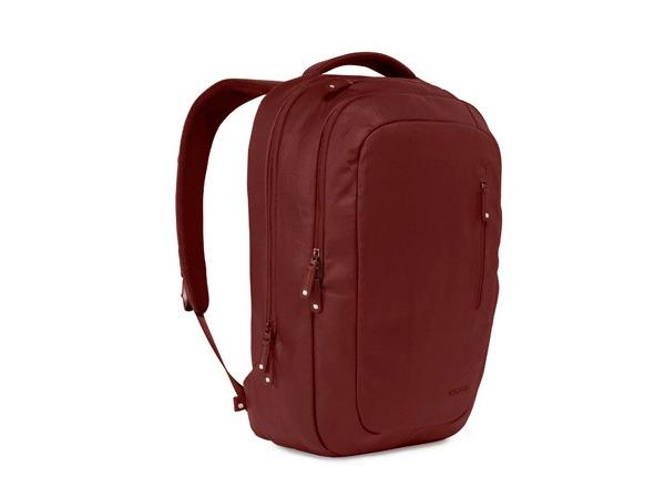 Incase leather store and canvas backpack