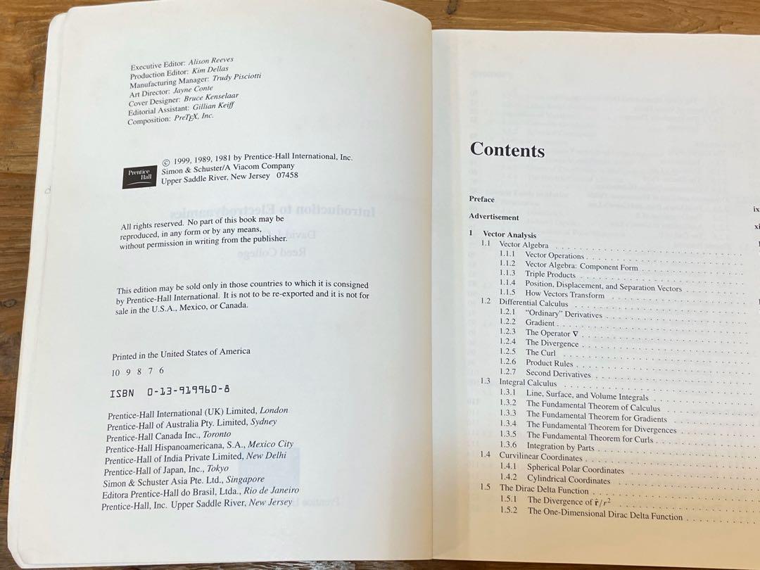 Introduction to electrodynamics by david j griffiths hobbies toys