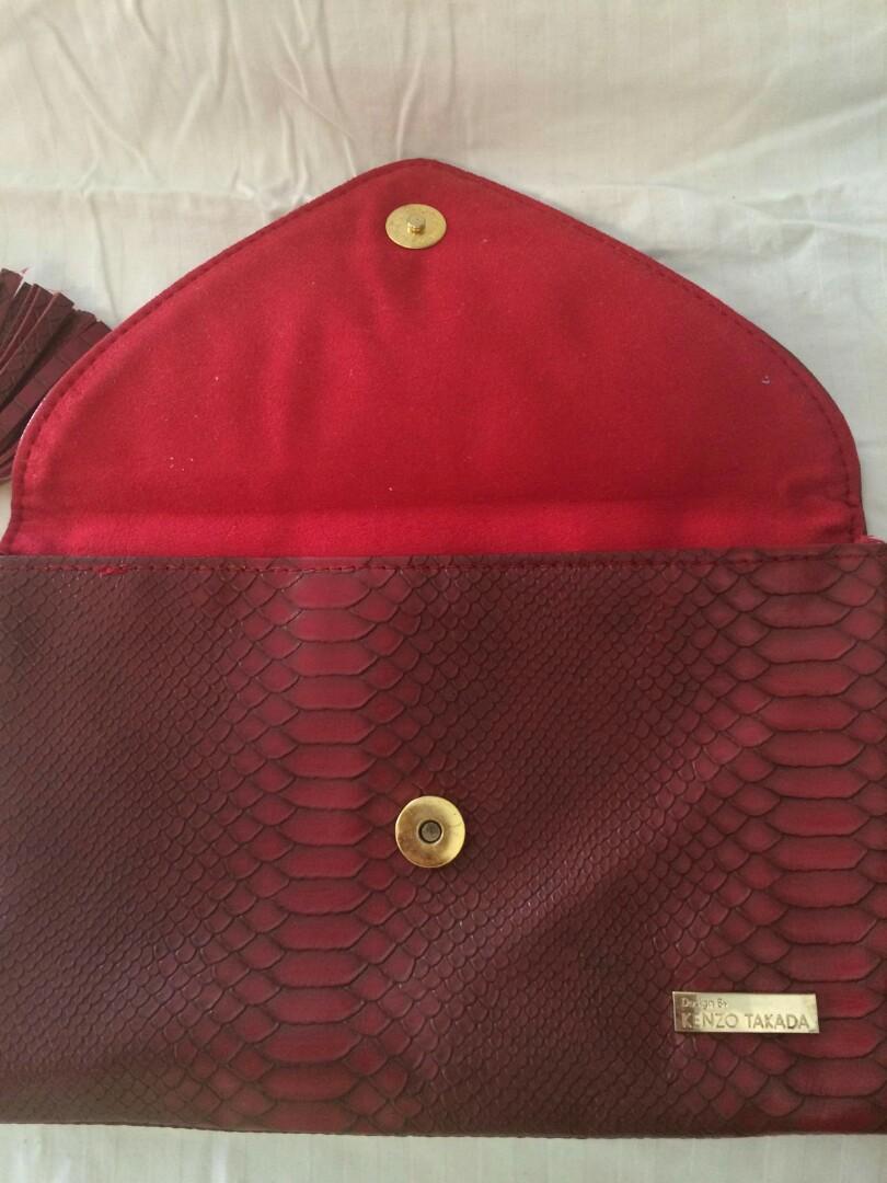Kenzo Takada Clutch Bag Women S Fashion Bags Wallets Clutches On Carousell