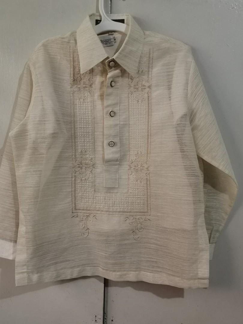Kultura Barong Tagalog With Black Pants And Inner Shirt Babies Kids Others On Carousell