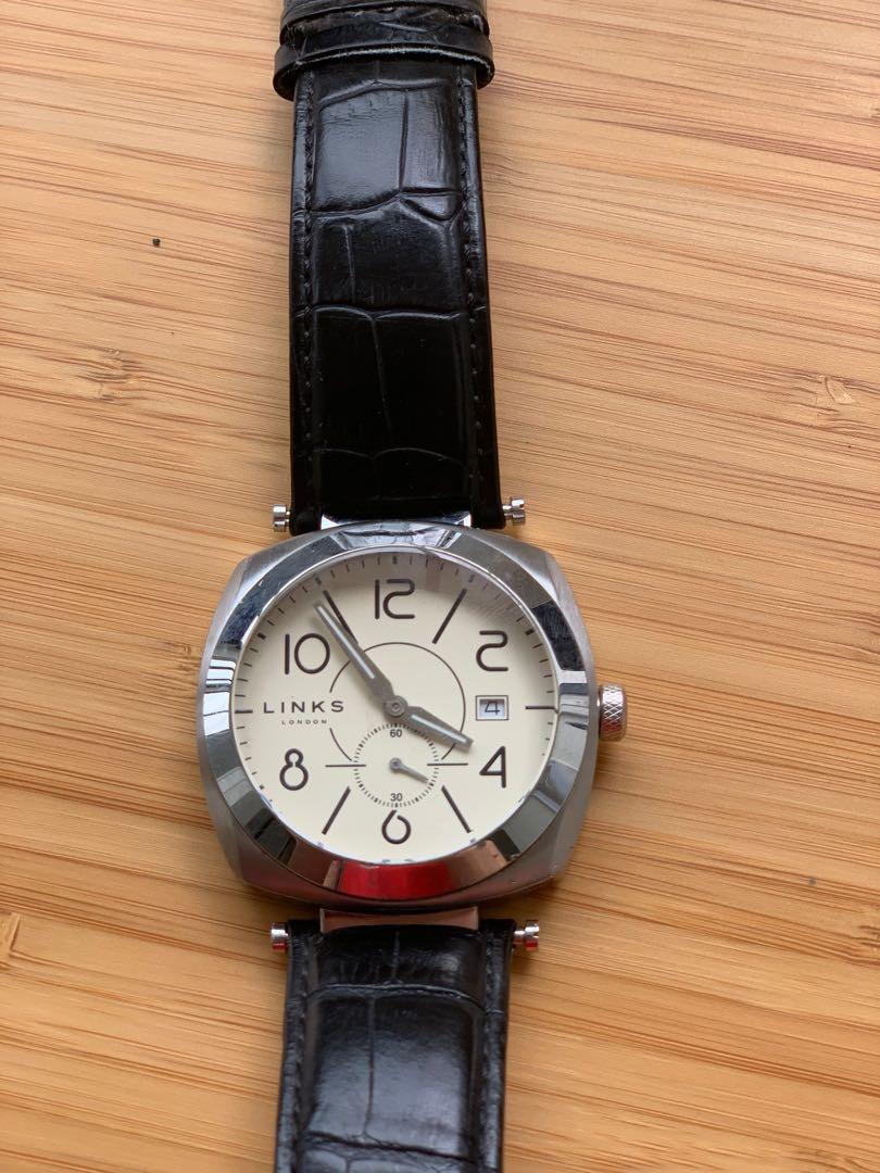 Links Of London Contour Watch Leather Strap Men S Fashion Watches On Carousell