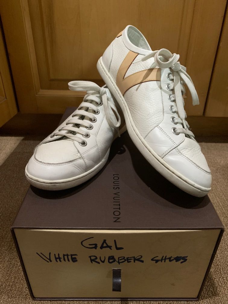 Louis Vuitton White Rubber Shoes, Men's 