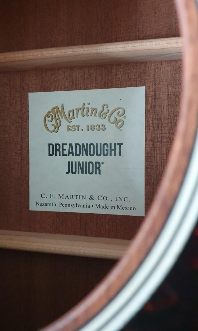 Martin Dreadnought D Jr 2E Sapele Hobbies Toys Music Media Musical Instruments on Carousell