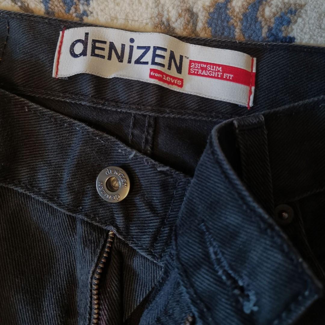 Men's Black Denizen 231 Slim Straight Fit Jeans, Men's Fashion, Bottoms,  Jeans on Carousell