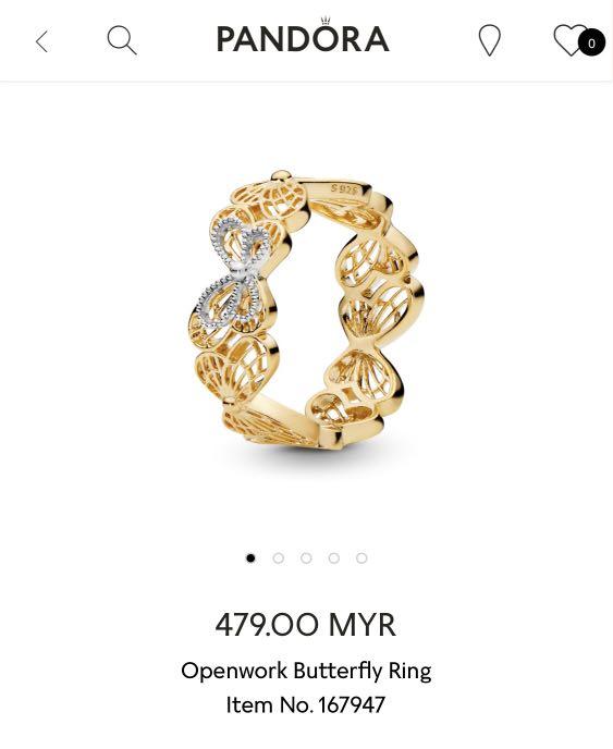 Pandora openwork sales butterfly slider bracelet