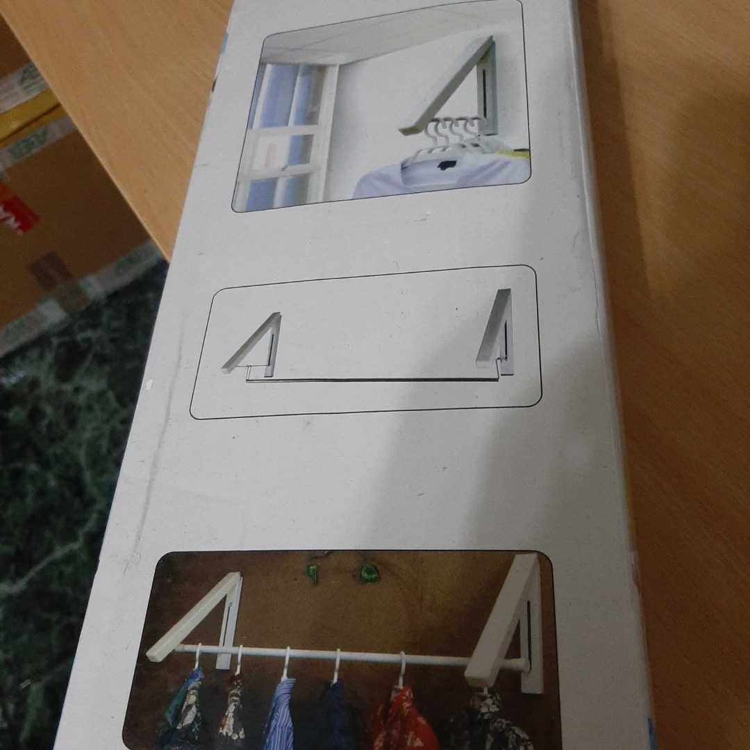 No Drill Clothes Hanger, Furniture, Others on Carousell