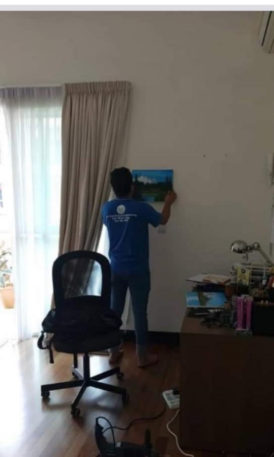 Painting mounting, Services, Home Services, Home Repairs on Carousell
