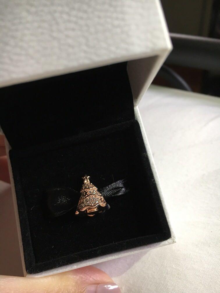 Pandora Rose Gold Christmas Tree Charm 