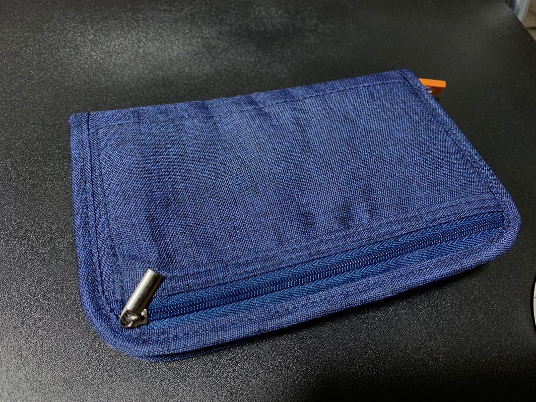 Passport travel zipper pouch cover holder organizer envelope multiple