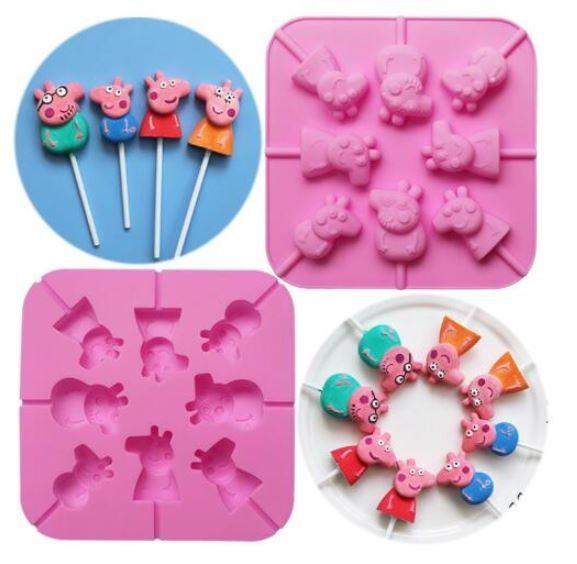 Peppa Pig Cake Pop Chocolate Lollipop Mould Home Appliances Kitchenware On Carousell