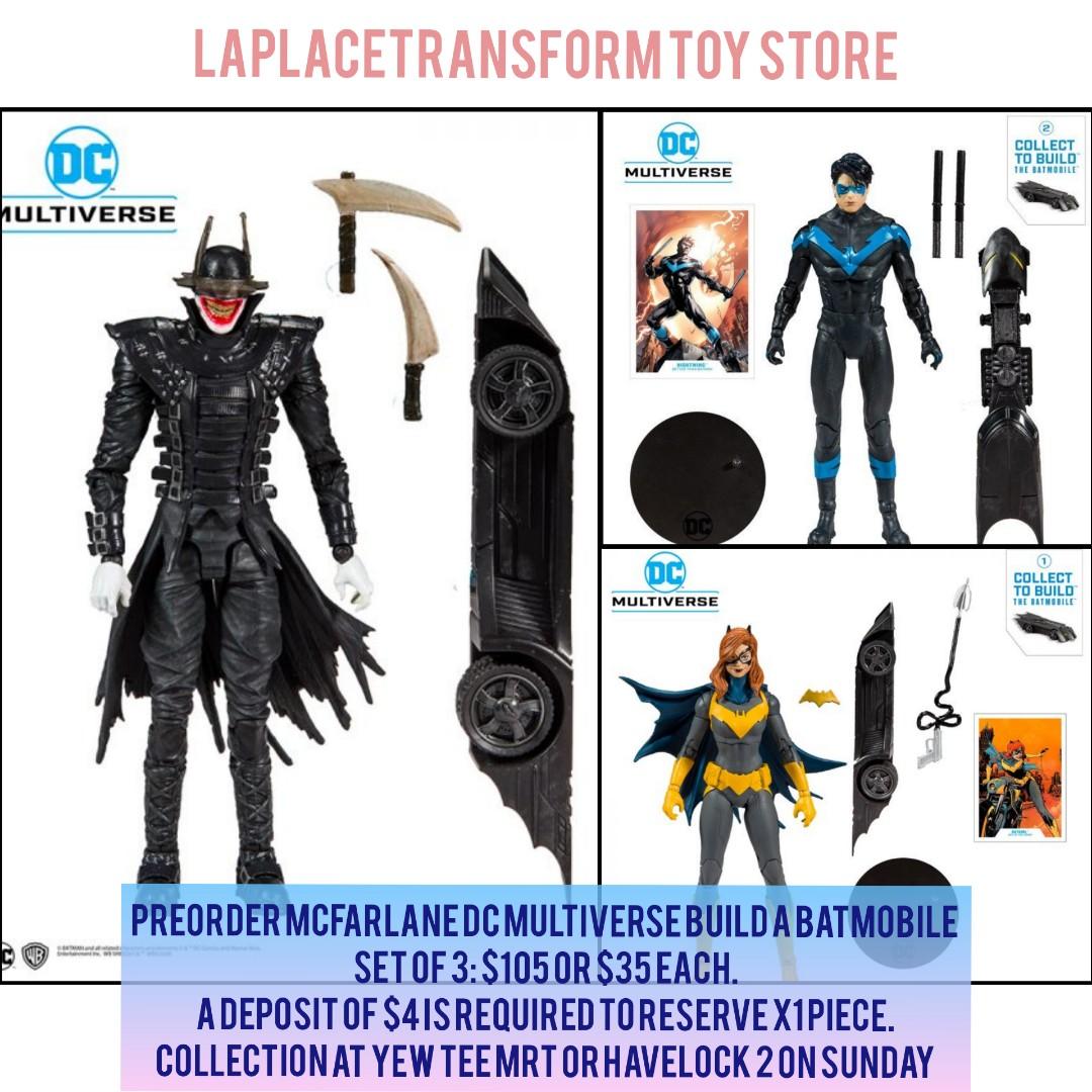 Mcfarlane DC Multiverse – The Batman Who Laughs – Édition SDCC – Pièce Pour Batmobile