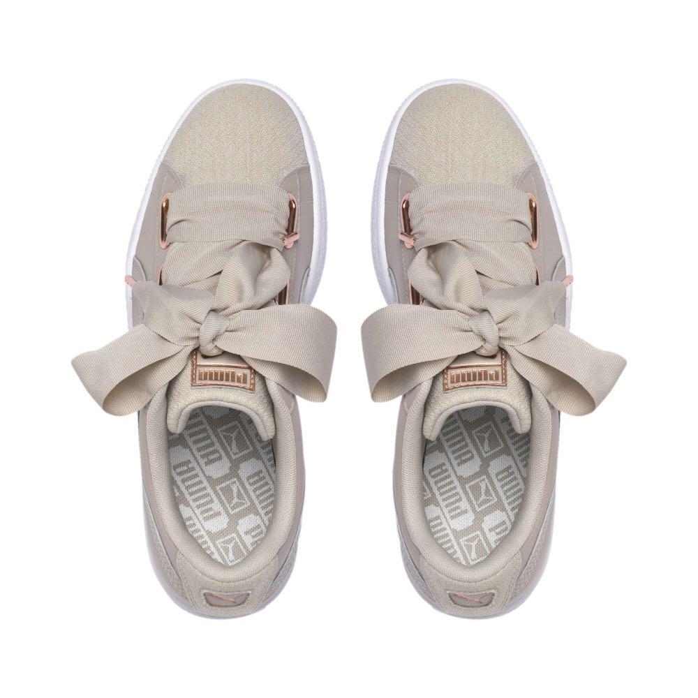Puma platform woven rose sneakers top