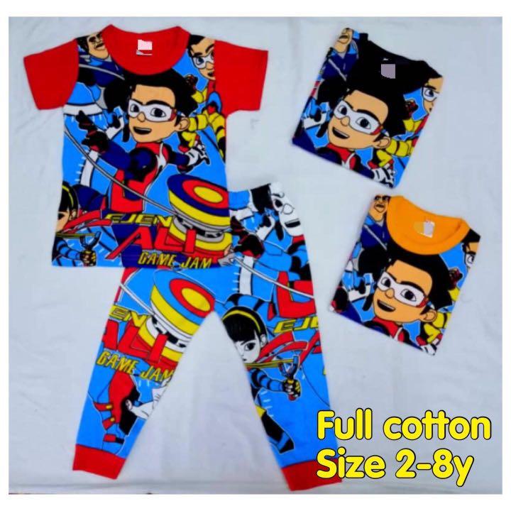 Pyjamas Ejen Ali (Category: Babies & Kids Fashion) located in Shah Alam. Submitted by emanea (Listing ID 271000113, Image 2). Description: Mai2 nak clear set Pyjamas ejen ali Untuk 2 tahun Available warna Biru Merah Hitam Grey Oren Nak boleh pm laju2 serius buyer only!.