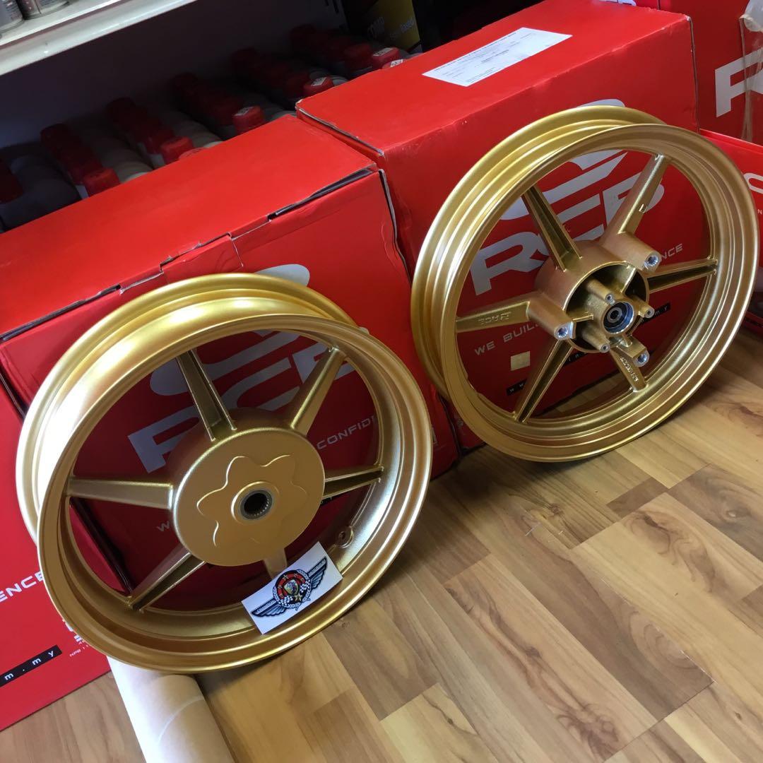 SOLD OUT Racing Boy Gold SP811 Rim for AEROX NVX155, Motorcycles ...