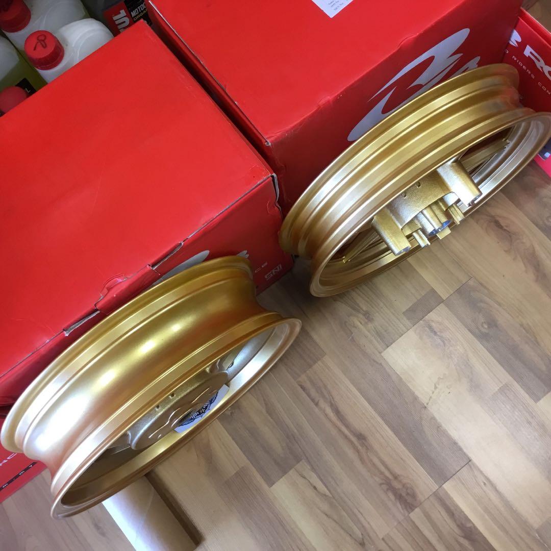 SOLD OUT Racing Boy Gold SP811 Rim for AEROX NVX155, Motorcycles ...