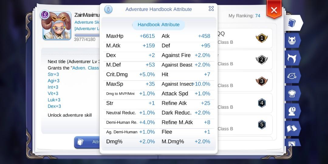 Ragnarok Mobile WOE/WOC Ready Shadow Chaser, Video Gaming, Video Games