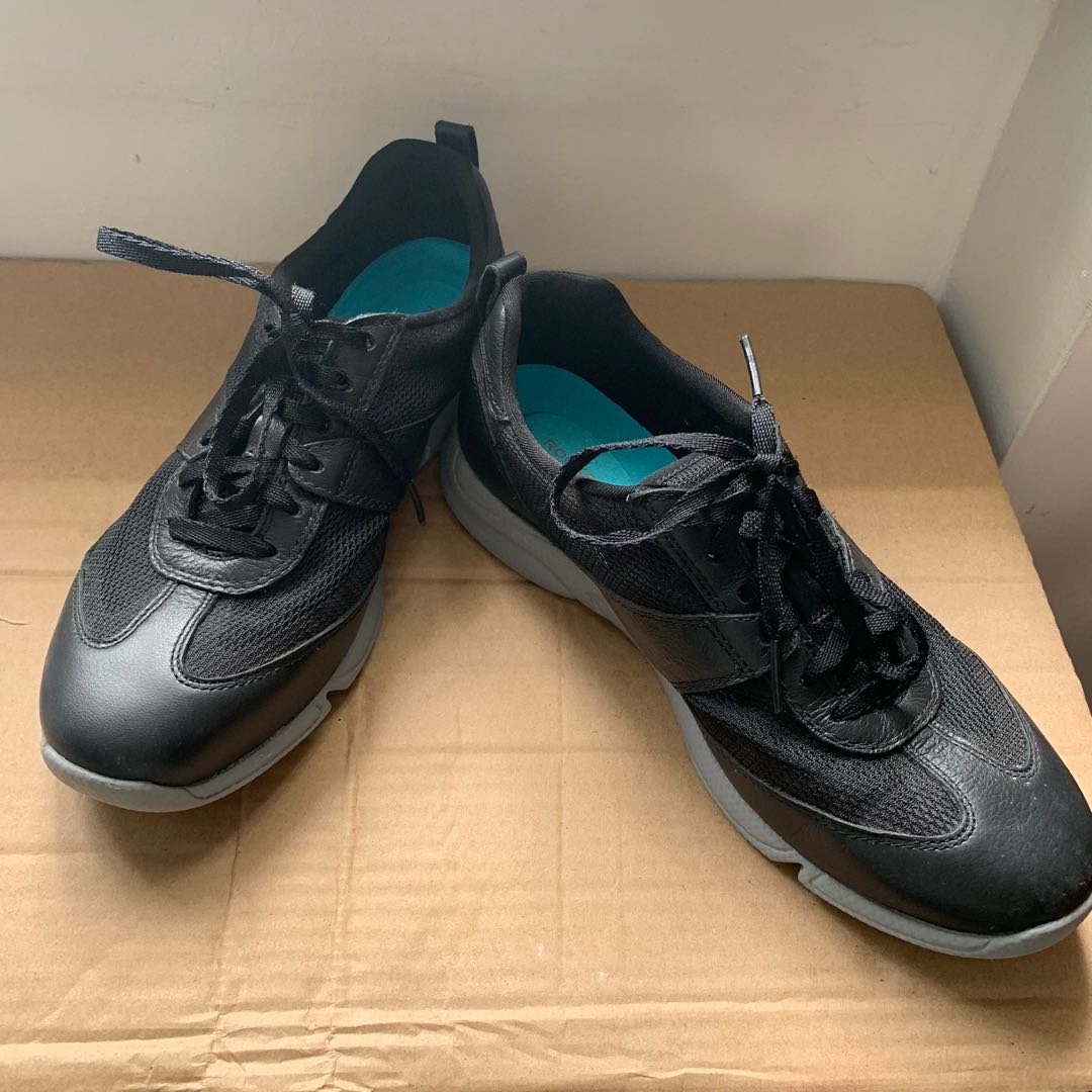 rockport black sneakers
