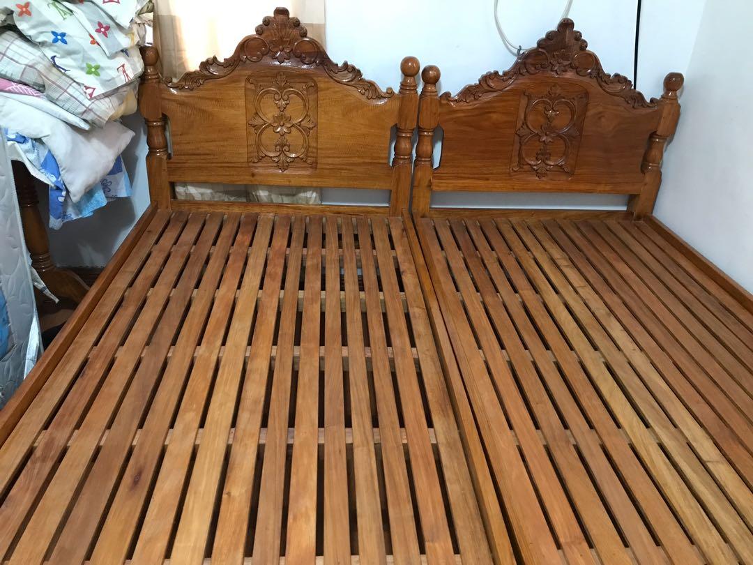 SOLID NARRA BED 100 PURE FIRST CLASS NARRA, Furniture & Home Living