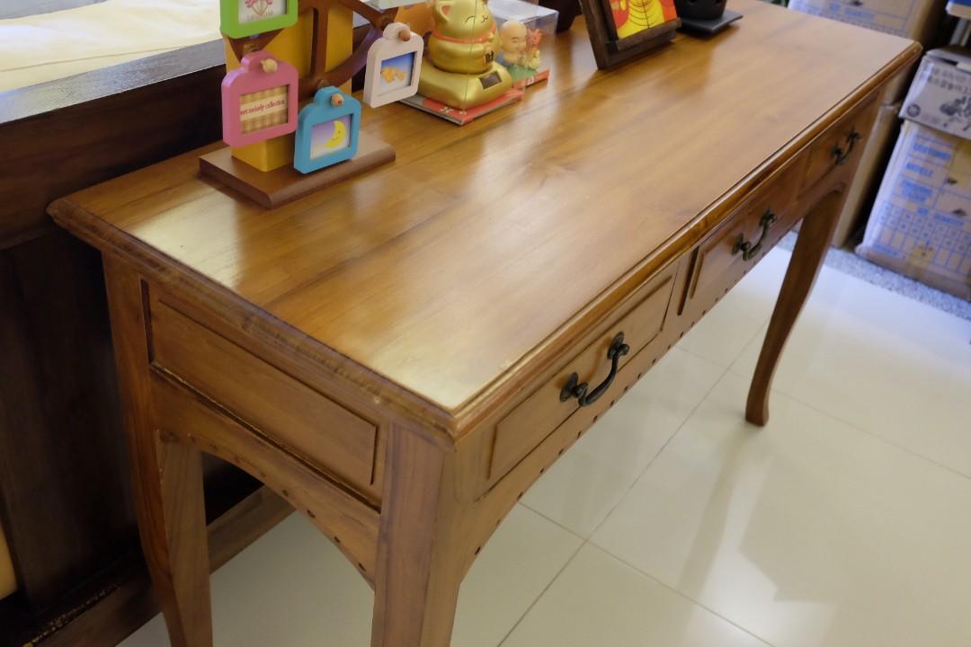 Solid Teak Wood Console Table Balinese Resort Style Furniture Home Decor Antiques On Carousell