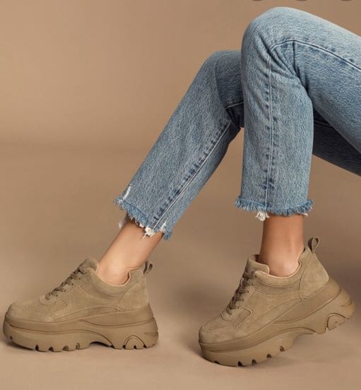 Steve Madden Hansel suede platform sneakers
