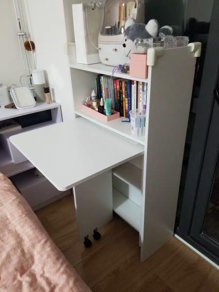 Study Table Expandable Book Shelf Space Saving Design Furniture