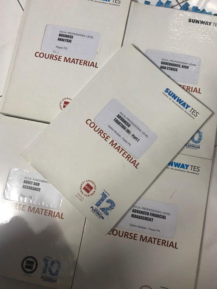 Sunway Tes Textbook For Acca Textbooks On Carousell