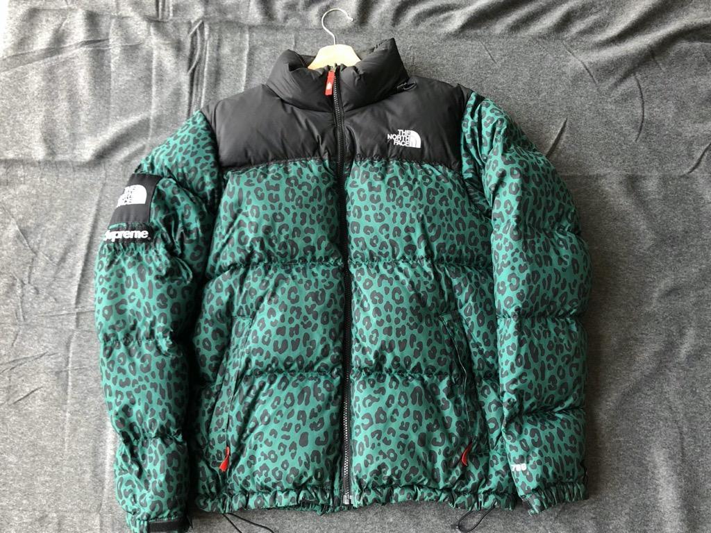 supreme x the north face leopard nuptse