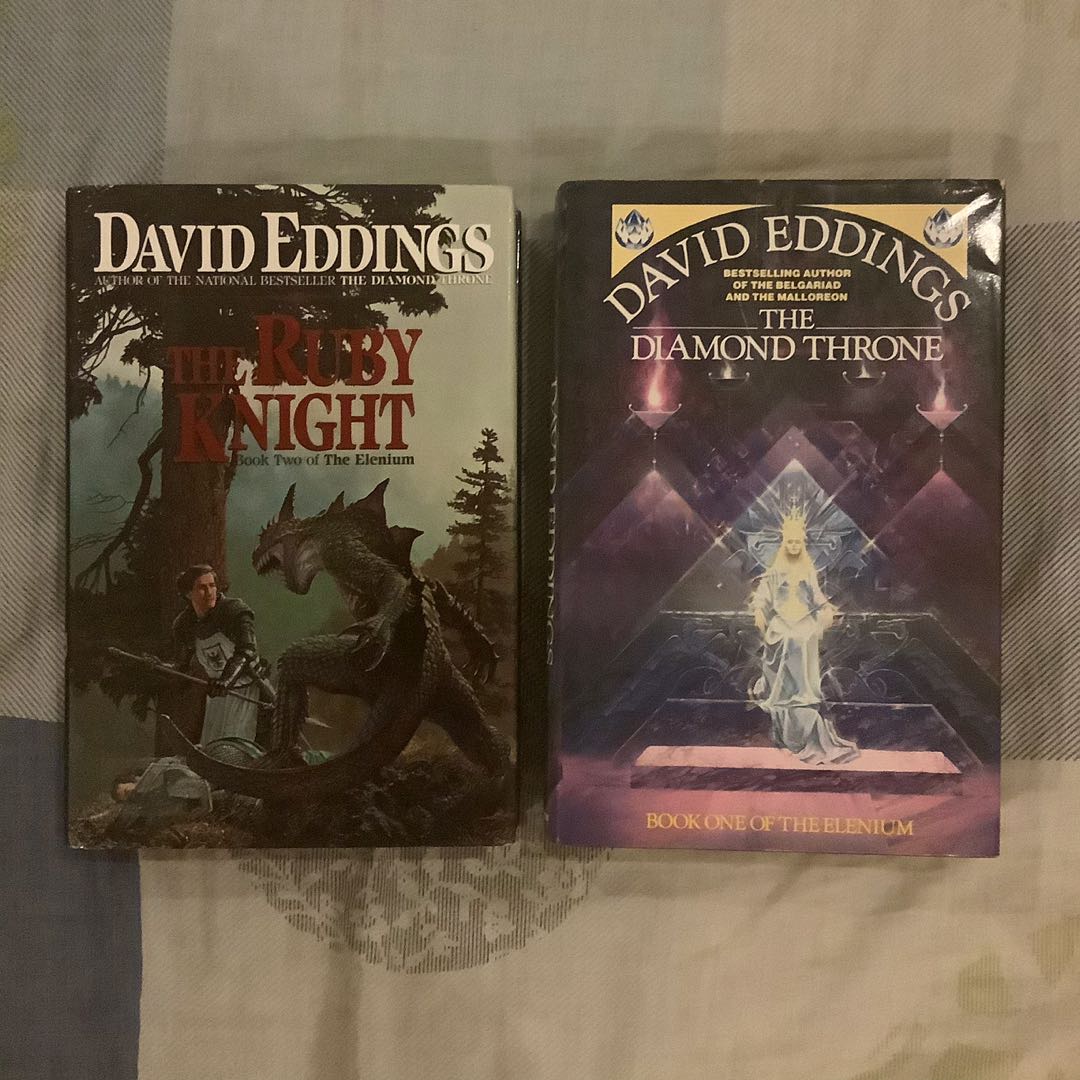 The Elenium Trilogy Books 1 And 2 By David Eddings Books Books On Carousell