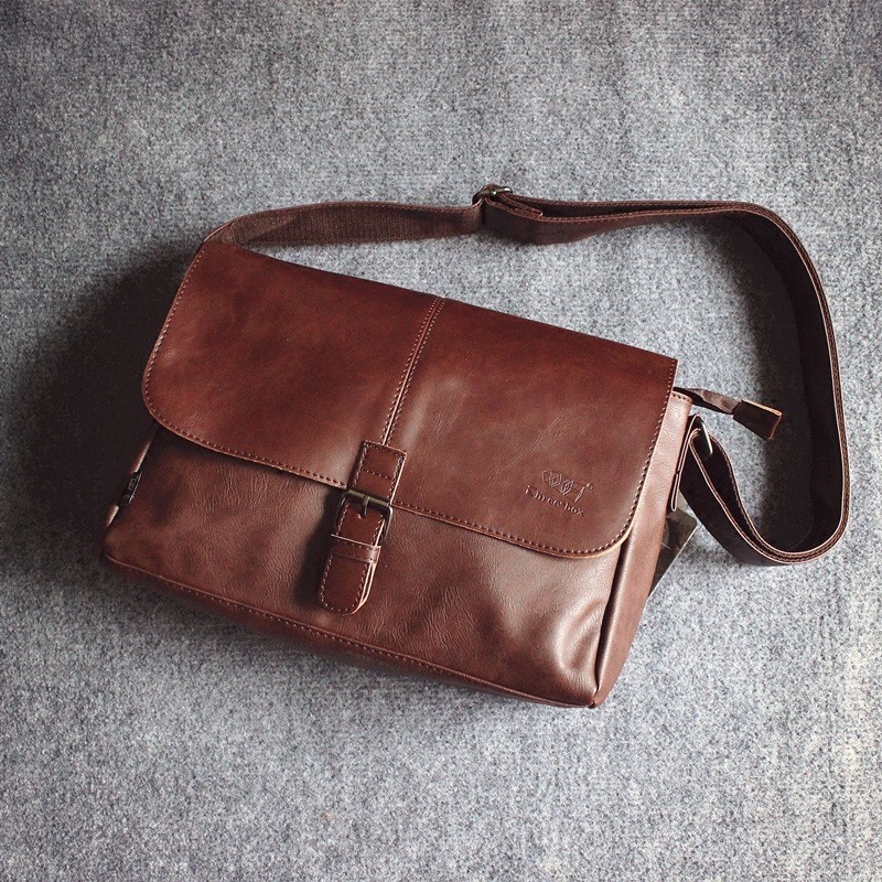 three box leather backpack