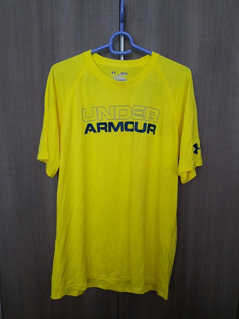 yellow under armour shirt