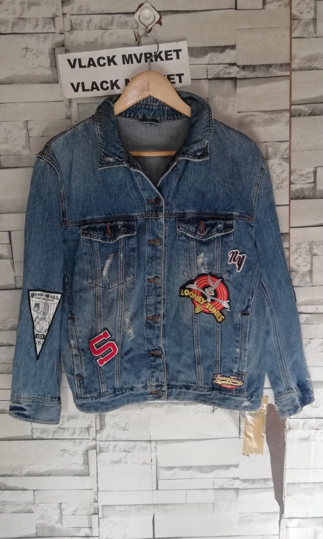 looney tunes jean jacket forever 21
